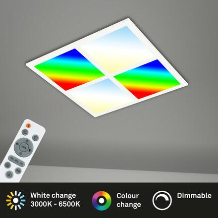 BRILONER Multi RGB CCT LED panel, 44,5 cm, 24 W, 2400 lm, bílé BRILO 7387-016