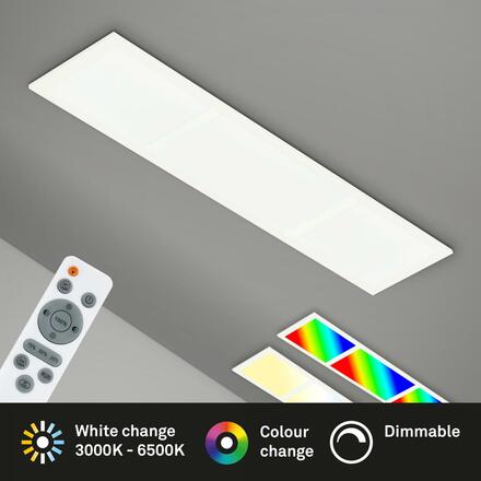 BRILONER Multi RGB CCT LED panel, 79,5 cm, 24 W, 2400 lm, bílé BRILO 7388-016