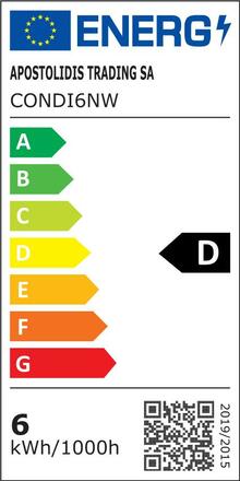 ACA Lighting LED FILAMENT E27 ST64 6W 4000K 230V 830lm RA80 CONDI6NW