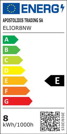 ACA Lighting LED FILAMENT E27 A60 8W 4000K 230V 1010lm RA80 ELIOR8NW