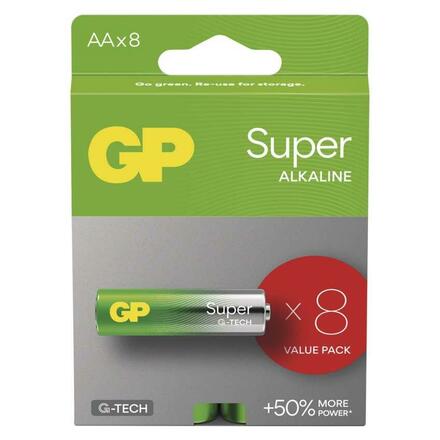 EMOS Alkalická baterie GP Super AA (LR6), 8 ks B01218