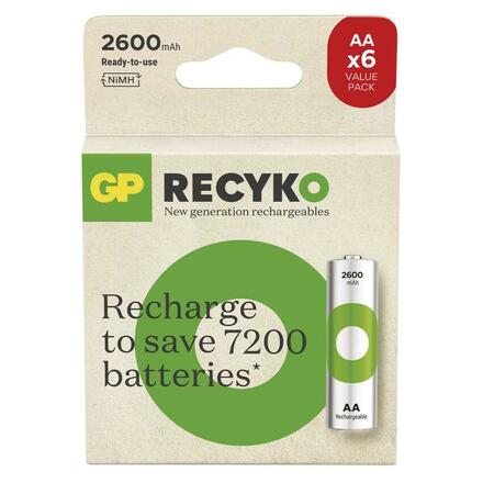 EMOS Nabíjecí baterie GP ReCyko 2600 AA (HR6), 6 ks B2527V