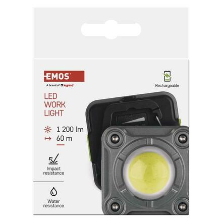 EMOS COB LED nabíjecí pracovní reflektor P4543, 1200 lm, 2000 mAh P4543