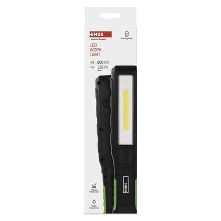 EMOS COB LED+LED nabíjecí svítilna P4544, 750 lm, 2000 mAh P4544