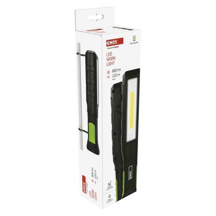 EMOS COB LED+LED nabíjecí svítilna P4544, 750 lm, 2000 mAh P4544