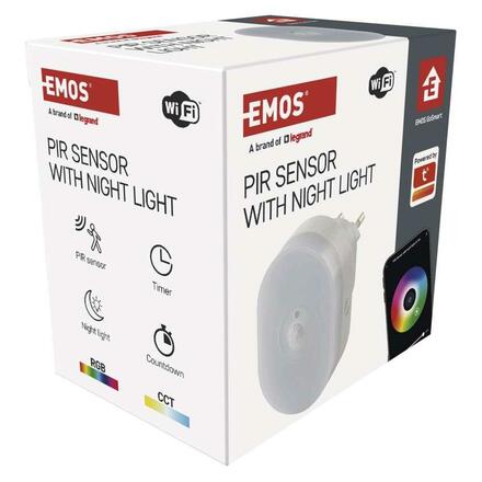 EMOS GoSmart PIR senzor (pohybové čidlo) s nočním světlem, Wi-Fi P3322