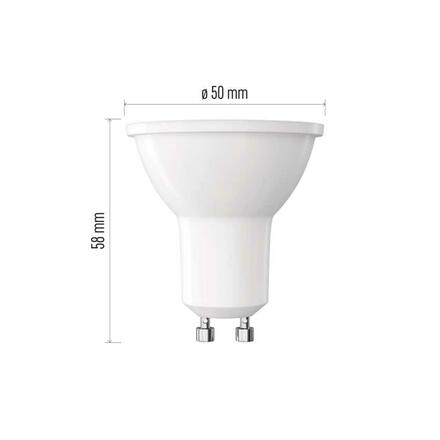 EMOS LED žárovka Classic MR16 / GU10 / 7 W (60 W) / 806 lm / studená bílá ZQ8E44