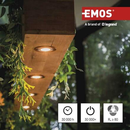 EMOS LED žárovka Classic MR16 / GU10 / 7 W (60 W) / 806 lm / studená bílá ZQ8E44