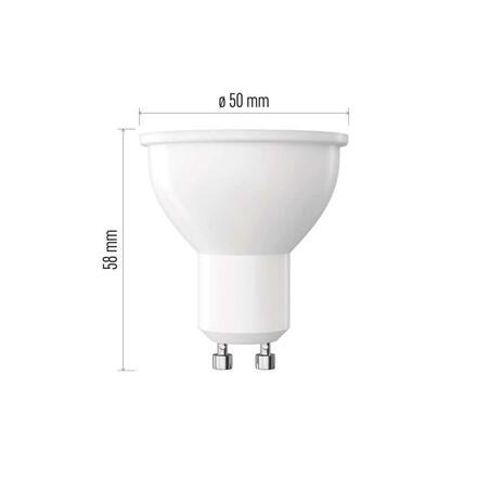 EMOS LED žárovka Classic MR16 / GU10 / 7 W (60 W) / 800 lm / teplá bílá / stmívatelná ZQ8155S