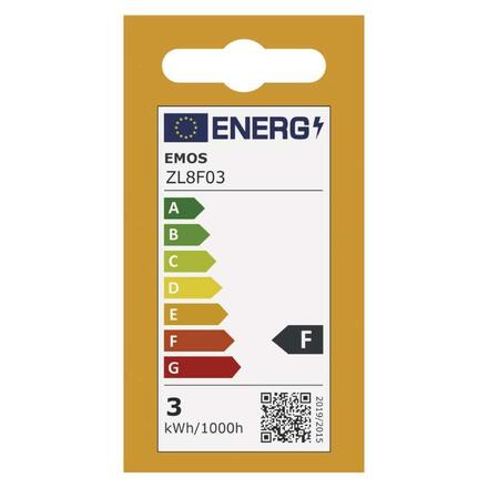 EMOS LED žárovka Basic MR16 / GU10 / 2,9 W (25 W) / 250 lm / neutrální bílá ZL8F03