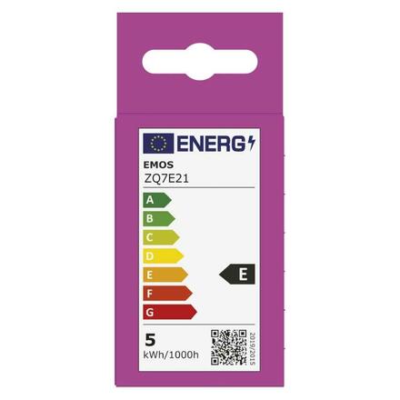 EMOS LED žárovka Classic R50 / E14 / 4,2 W (40 W) / 470 lm / teplá bílá ZQ7E21