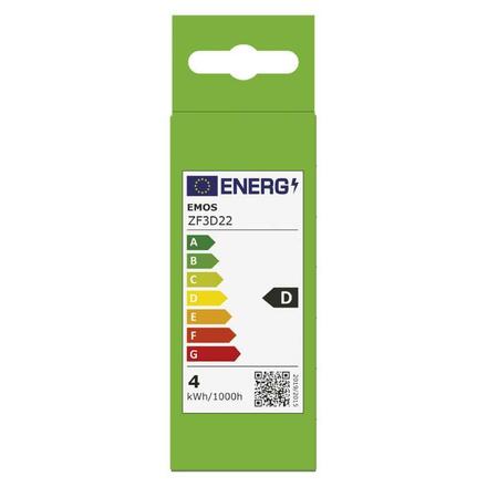 EMOS LED žárovka Filament svíčka / E14 / 3,4 W (40 W) / 470 lm / teplá bílá ZF3D22