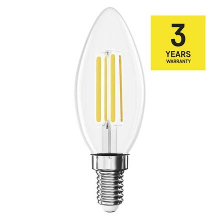 EMOS LED žárovka Filament svíčka / E14 / 5,9 W (60 W) / 806 lm / teplá bílá ZF3D42