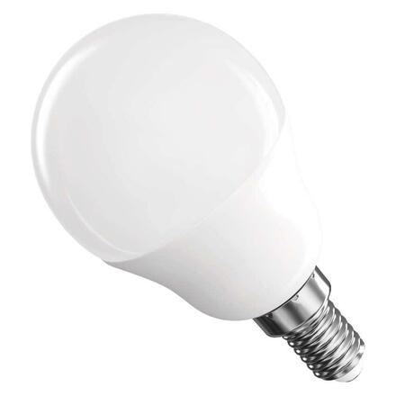 EMOS LED žárovka Classic Mini Globe / E14 / 6,5 W (60 W) / 806 lm / neutrální bílá ZQ1E43