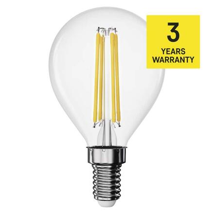 EMOS LED žárovka Filament Mini Globe / E14 / 1,8 W (25 W) / 250 lm / neutrální bílá ZF1D03