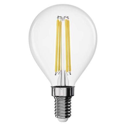 EMOS LED žárovka Filament Mini Globe / E14 / 1,8 W (25 W) / 250 lm / neutrální bílá ZF1D03