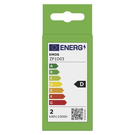 EMOS LED žárovka Filament Mini Globe / E14 / 1,8 W (25 W) / 250 lm / neutrální bílá ZF1D03