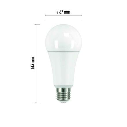 EMOS LED žárovka Classic A67 / E27 / 17 W (120 W) / 1 900 lm / studená bílá ZQ5175