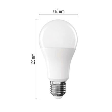 EMOS LED žárovka Classic A60 / E27 / 13 W (100 W) / 1521 lm / studená bílá ZQ5E64