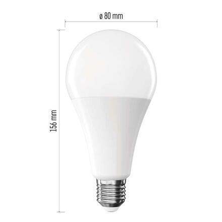 EMOS LED žárovka Classic A80 / E27 / 20 W (150 W) / 2452 lm / neutrální bílá ZQ5E83