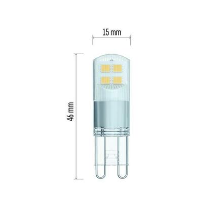 EMOS LED žárovka Classic JC / G9 / 1,9 W (22 W) / 210 lm / teplá bílá ZQ9526