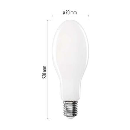 EMOS LED žárovka Filament ED90 / E40 / 36 W (327 W) / 6 000 lm / neutrální bílá ZF5754