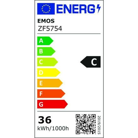 EMOS LED žárovka Filament ED90 / E40 / 36 W (327 W) / 6 000 lm / neutrální bílá ZF5754