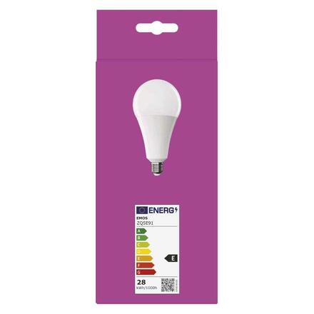 EMOS LED žárovka Classic A95 / E27 / 28 W (200 W) / 3452 lm / teplá bílá ZQ5E91