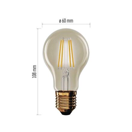 EMOS LED žárovka Vintage A60 / E27 / 4,5 W (40 W) / 420 lm / teplá bílá Z55032