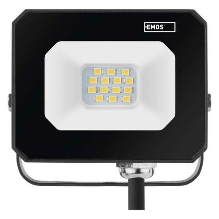 EMOS LED reflektor SIMPO 10 W, černý, neutrální bílá ZS2213