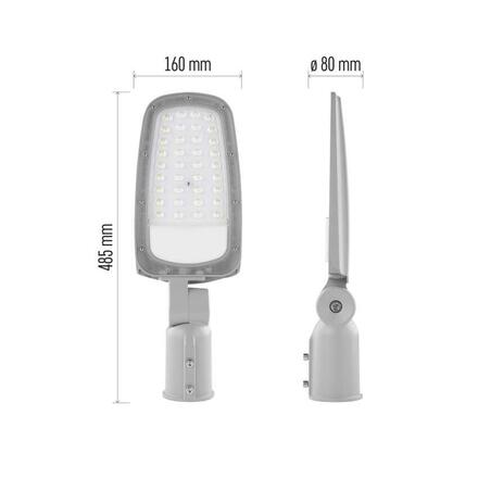 EMOS LED veřejné svítidlo SOLIS 30W, 3600 lm, teplá bílá ZO0303