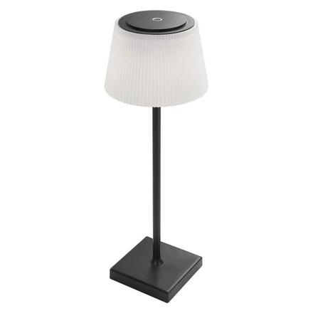EMOS LED stolní lampa KATIE, nabíjecí, černá Z7630B