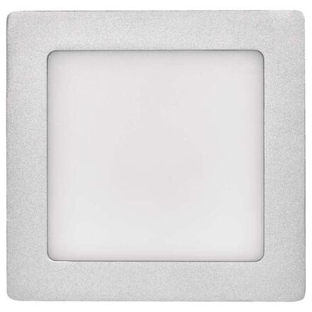 EMOS LED panel 174×174, přisazený stříbrný, 12W neutrální bílá 1539067150