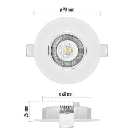 EMOS LED bodové svítidlo Exclusive bílé 5W neutrální bílá 1540115570