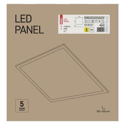 EMOS LED panel 60×60, vestavný bílý, 40W neutrální bílá 1541401210