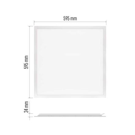 EMOS LED panel LEXXO backlit 60x60, čtvercový vestavný bílý, 30W 4000K ZB2114