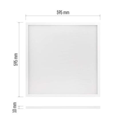 EMOS LED panel PROXO 60x60, čtvercový vestavný bílý, 33W neutrální bílá ZB1124