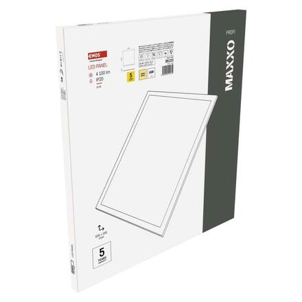 EMOS LED panel MAXXO 60x60, čtvercový vestavný bílý, 36W teplá bílá UGR ZB1223