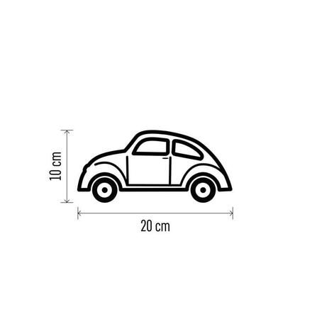 EMOS LED dekorace – autíčko se Santou, 10 cm, 3x AA, vnitřní, teplá bílá, časovač DCLW19