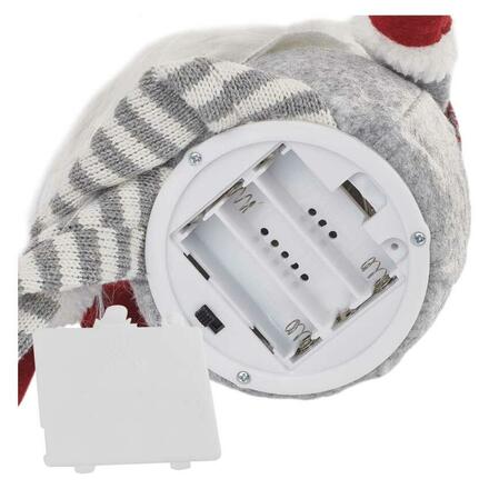 EMOS LED vánoční skřítek sedící, 27 cm, 3x AA, vnitřní, teplá bílá DCFW03