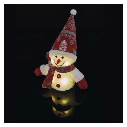 EMOS LED vánoční sněhulák svítící, 25 cm, 3x AAA, vnitřní, teplá bílá DCFW04