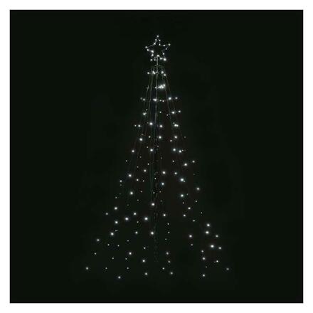 EMOS LED vánoční strom kovový, 180 cm, venkovní i vnitřní, studená bílá, časovač DCTC02