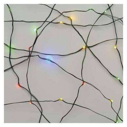 EMOS LED vánoční nano řetěz zelený, 7,5 m, venkovní i vnitřní, multicolor, časovač D3AM02