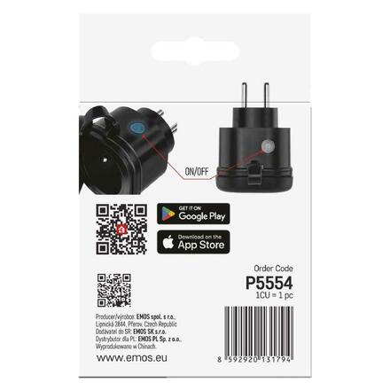 EMOS GoSmart Zigbee zásuvka IP44 IP-3008F P5554