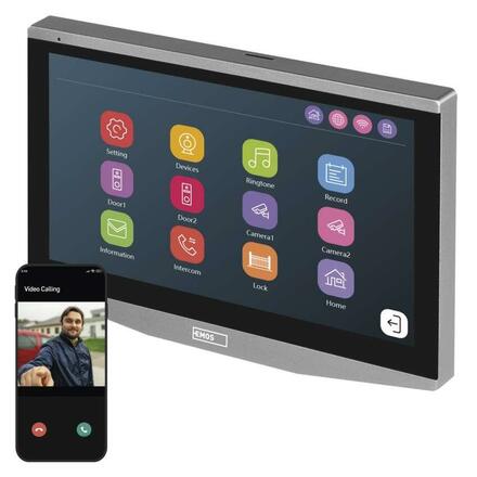 EMOS GoSmart Přídavný monitor IP-750B domácího videotelefonu IP-750A H4021