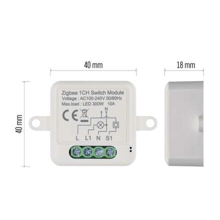 EMOS GoSmart modul spínací IP-2101SZ, ZigBee, 1-kanálový H5101