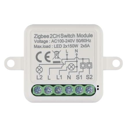 EMOS GoSmart modul spínací IP-2102SZ, ZigBee, 2-kanálový H5102