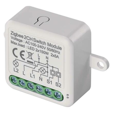 EMOS GoSmart modul spínací IP-2102SZ, ZigBee, 2-kanálový H5102