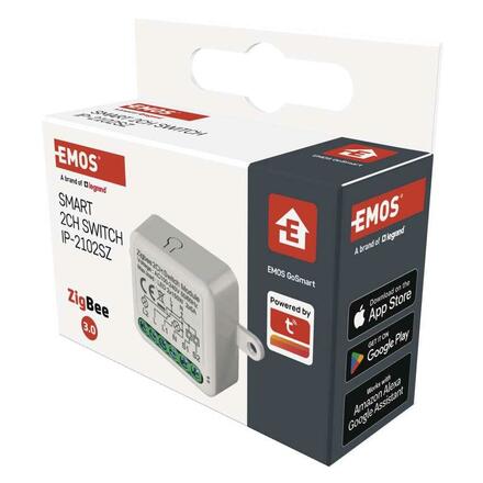 EMOS GoSmart modul spínací IP-2102SZ, ZigBee, 2-kanálový H5102