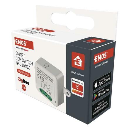 EMOS GoSmart modul spínací IP-2103SZ, ZigBee, 1-kanálový (nevyžaduje N vodič) H5103